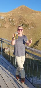 Sophia in den Bergen